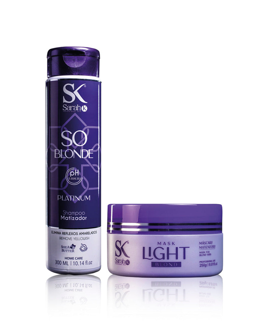 Kit Matizador - Shampoo + Máscara Light Blond