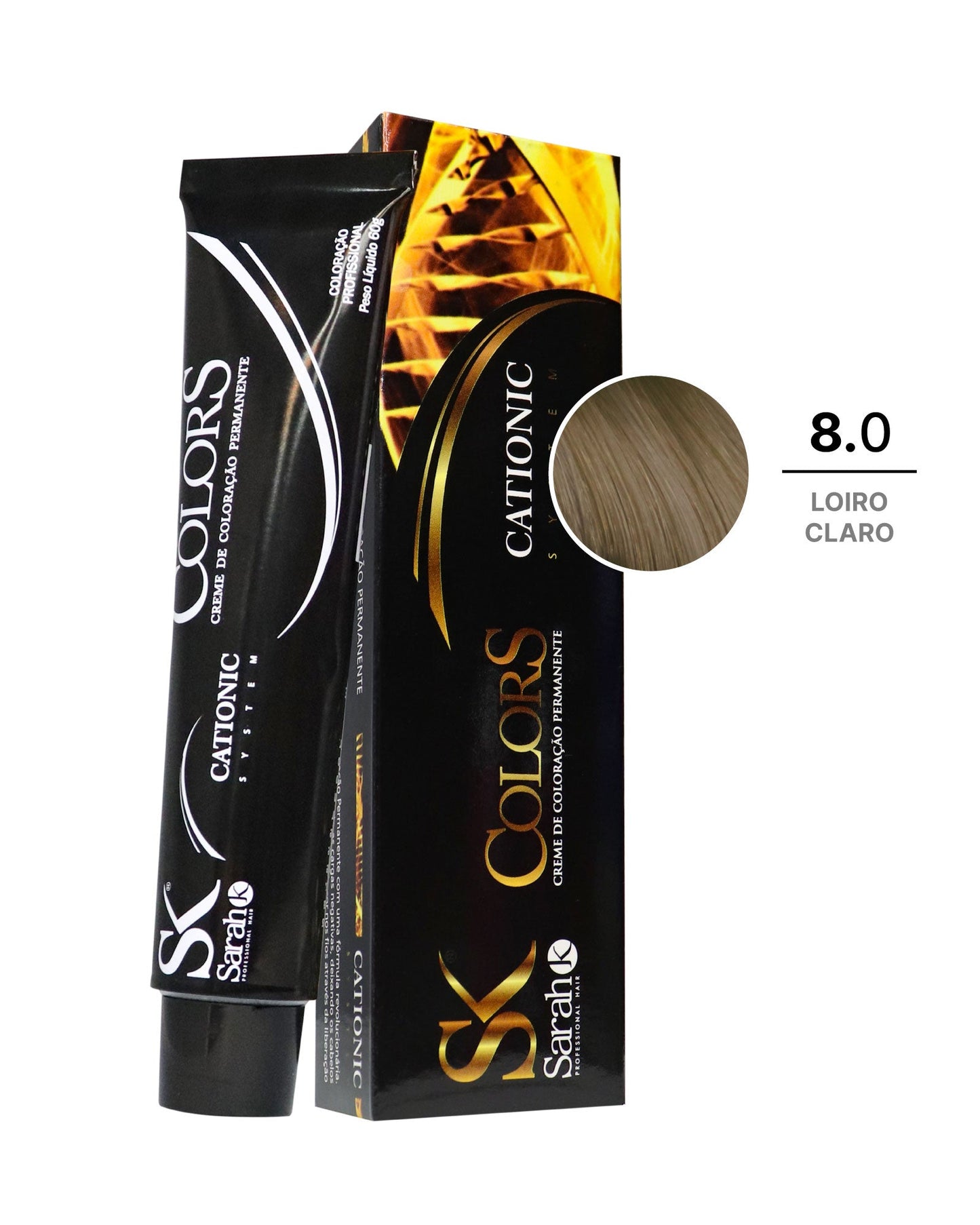 Coloração Permanente Colors 8.0 - Loiro Claro - 60g