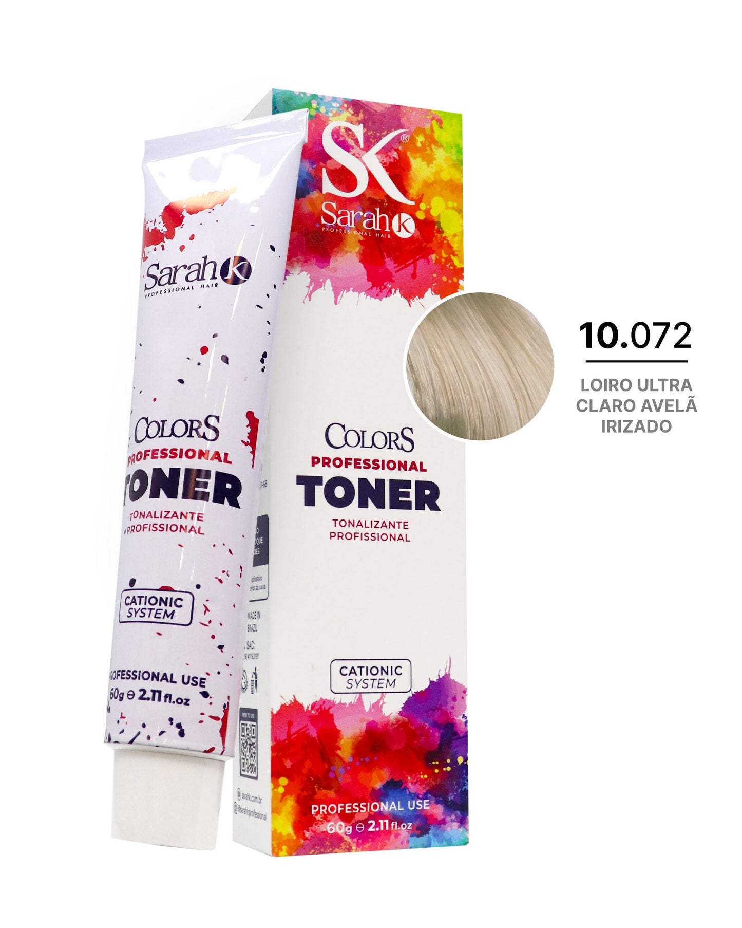 Tonalizante Colors 10.072 - Loiro Ultra Claro Avelã Irisado - 60g