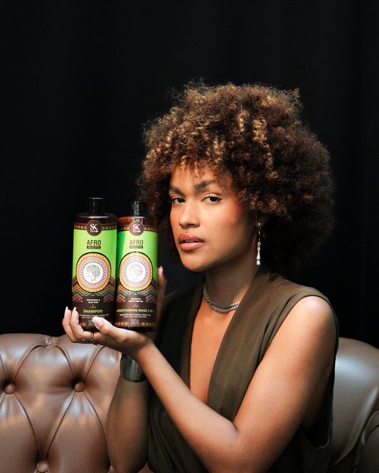 Afro Roots - Condicionador e Máscara para Cabelos Cacheados e Crespos