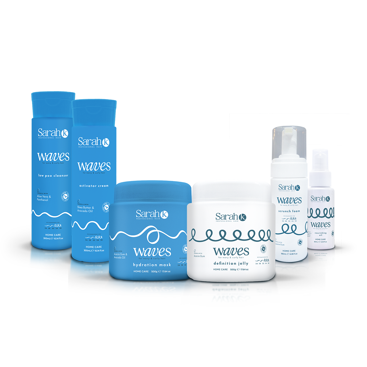 Kit Completo para Cabelos Ondulados e Cacheados WAVES